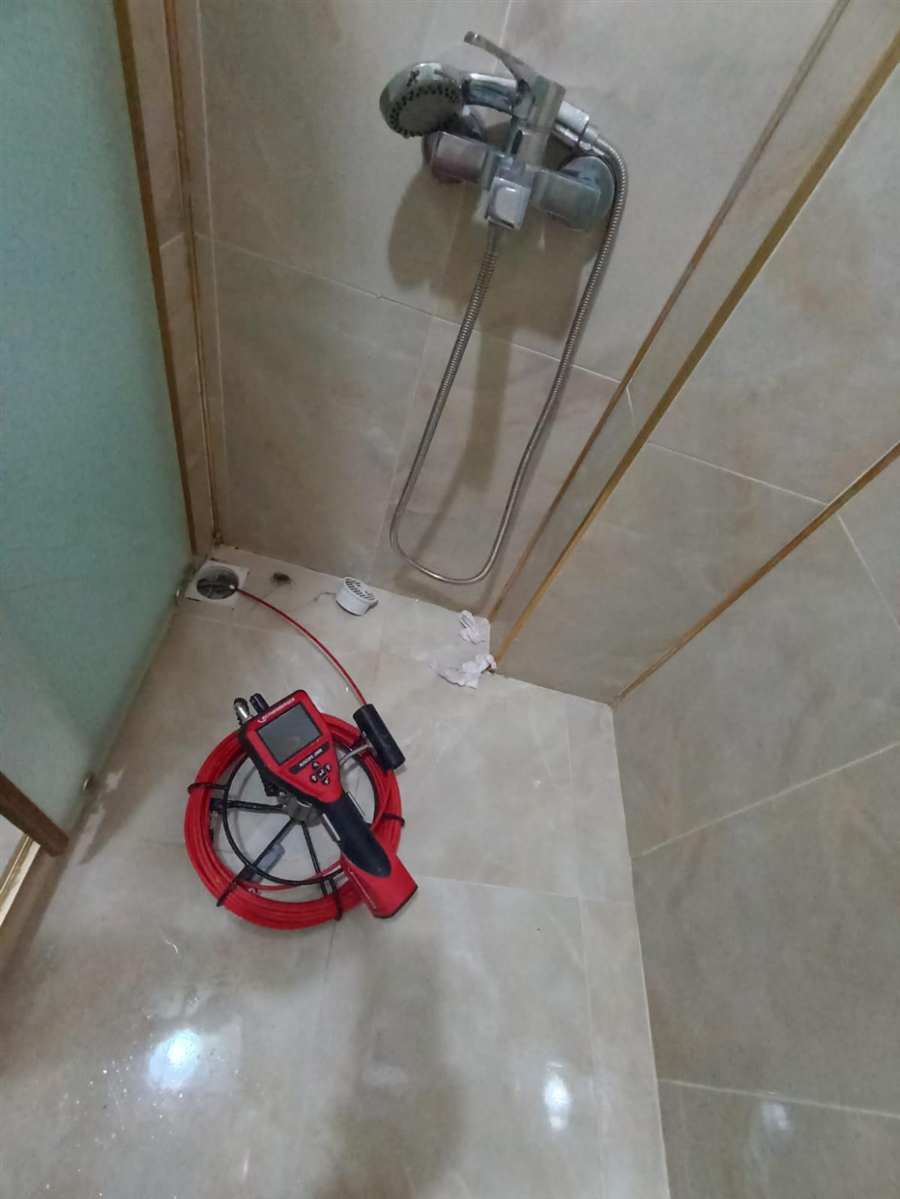 Banyo gider hattının kamerayla kontrolü